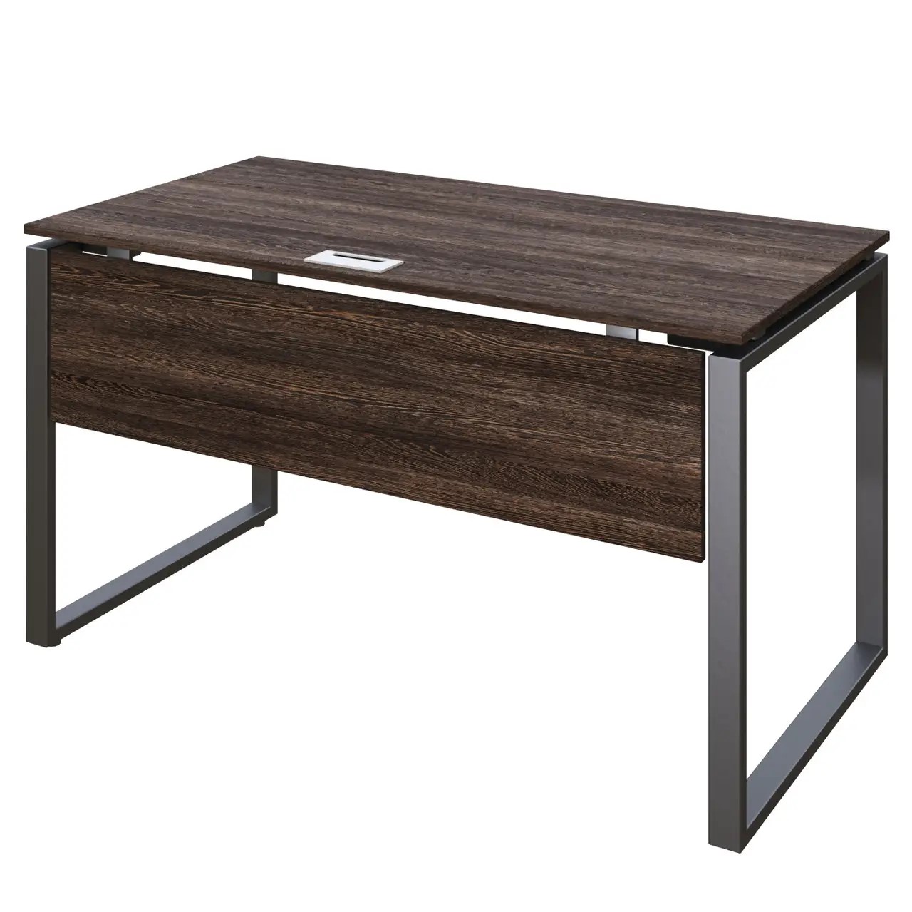 Стіл письмовий, офісний на металевому каркасі ВЕСТ ВУД КОМПАНІ 2012 (К120b) венге вінтаж з царгой, 1200х700х750 мм